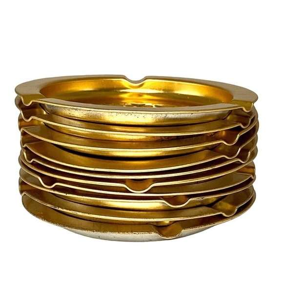 Camel Ash Tray 1990 Set of 10 Metal Vintage Nostalgia Smoking Bar Disposable NEW - Picture 2 of 11